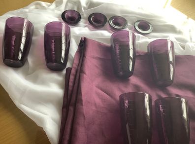 Purple Table Settings