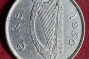 Ireland Excellent Silver 1939 Half Crown coin