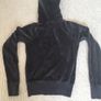 Comfy Charcoal Velour Zip Hoodie size 8-10 Image 2