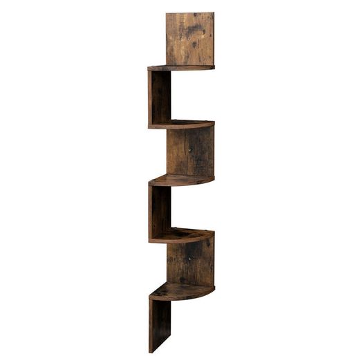 New 5 Tier Corner Shelf Floating Wall Shelves - FREE P&P