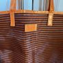 AVENE Eau Thermale tote carry bag holdall.. Black stripes with orange trim & and inner sac. IMMACULATE UNUSED & AS NEW. Image 8