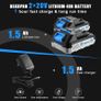 13Pc Cordless Drill Driver 20V-Max Lithium-Ion Combi Drill, Electric Screwdriver, Accessory Kit, LED Work Light (2 x Battery) Image 4