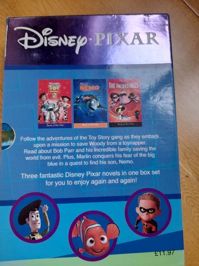Disney Pixar box set of 3