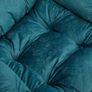 Comfy Chair for Living Room Bedroom Reading Chair Small Sofa Chairs Relax Arm Chairs with Steel Frame, Blue Green Image 5