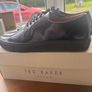 Mens black leather Ted Baker shoes Image 2