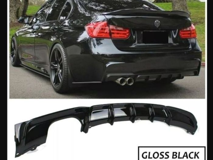 For Bmw 3 Series F30 F31 Rear Diffuser M Sport Performance Twin Exhaust Rear Bumper