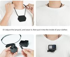 Action Camera- Magnetic Neck Strap Mount - POV
