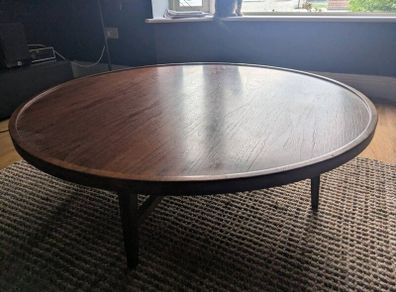 Round Walnut Coffee Table - Meadows and Byrne