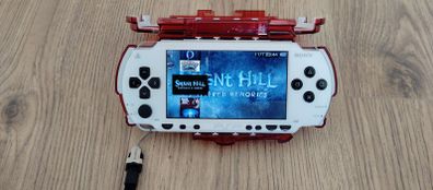 PSP 1004 White Modded Original Battery 64gb original charger