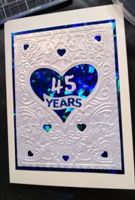 Personalised handmade anniversary cards