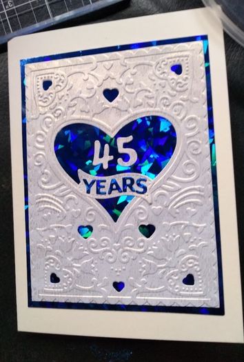 Personalised handmade anniversary cards