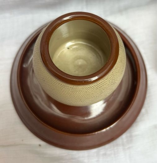 Vintage Ceramic Match Striker and Holder