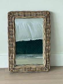 Rattan mirror