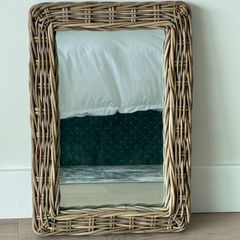 Rattan mirror