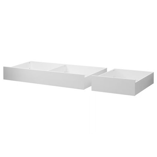 New/Unopened HEMNES Bed storage box, set of 2, white stain, Double