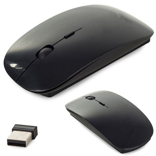 New Slim Wireless Mouse USB 2.4 GHz 1600 DPI Optical PC Laptop Computer #1430