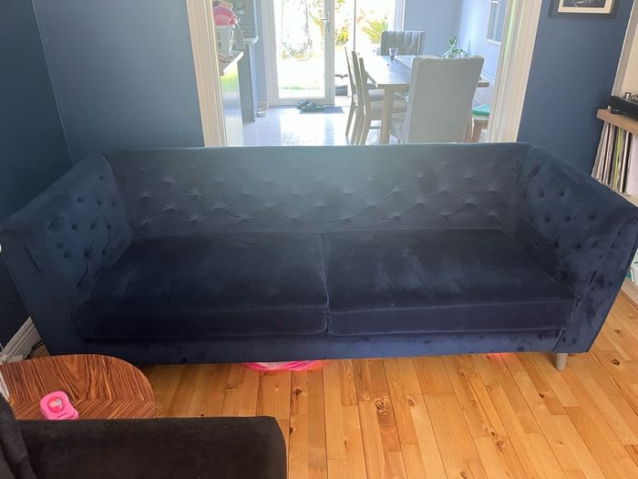 Velvet sofa