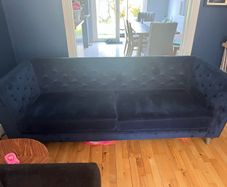 Velvet sofa