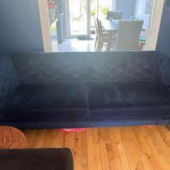 Velvet sofa