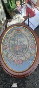 Oval Framed Tapestry
