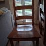 Solid Oak 6ft Dining Table and 6 matching solid oak chairs Image 4