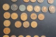 UK one-penny coins 1896 - 1967