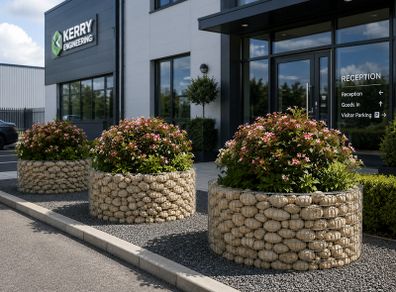 3 x Round Gabions (90x40) FREE Delivery