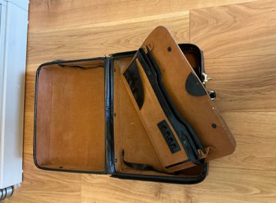 Vintage Black Pilot/Document Case