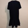 Zara textured oversized mini black dress with frill hem Image 4