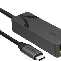SABRENT USB Type-C to 5G Ethernet LAN Adapter - Aluminum Body, 5Gbps Multi-Gig LAN Speeds, Backward Compatible with 1GbE/2.5GbE, Bus-Powered, Durable, Plug-and-Play for USB-C Devices (NT-C5GA)