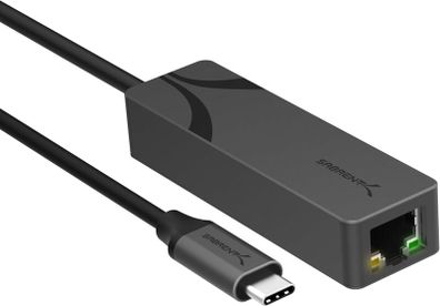 SABRENT USB Type-C to 5G Ethernet LAN Adapter - Aluminum Body, 5Gbps Multi-Gig LAN Speeds, Backward Compatible with 1GbE/2.5GbE, Bus-Powered, Durable, Plug-and-Play for USB-C Devices (NT-C5GA)