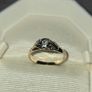 9ct Gold and Diamond Ladies Ring - Size 7/N Image 2