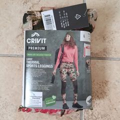 Crivit Premium Ladies Thermal Sport Leggings Size L EUR 44/46 GB 16/18 Warm Lidl