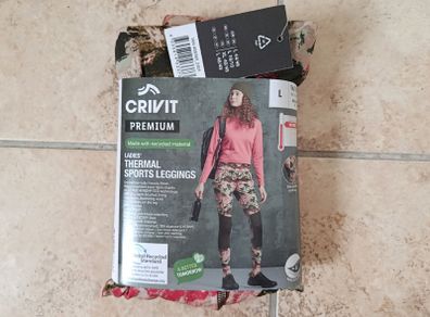 Crivit Premium Ladies Thermal Sport Leggings Size L EUR 44/46 GB 16/18 Warm Lidl