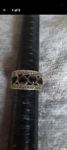 heavy vintage sterling silver ring
