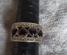 heavy vintage sterling silver ring
