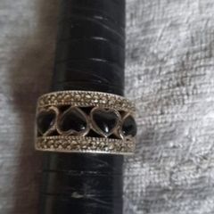 heavy vintage sterling silver ring