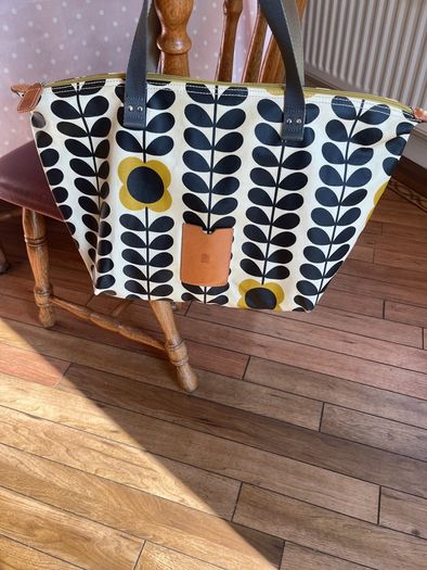 Orla Kiely Matte laminated cotton or oilcloth Tote/shopper bag
