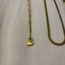 Gold Necklaces x2 - 18k Plated - Irish Charms x2 Image 2