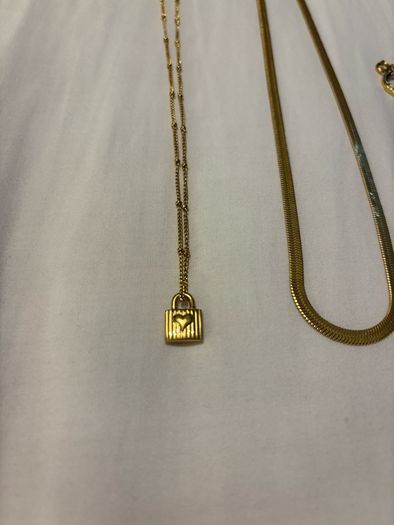 Gold Necklaces x2 - 18k Plated - Irish Charms x2
