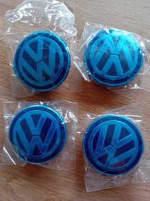 VW hubcap emblems x 4