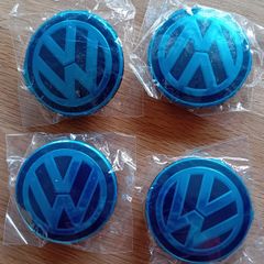 VW hubcap emblems x 4