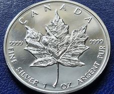 5 Dollar Canada Maple Leaf 2011 silver 99.99% 1 oz