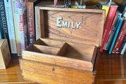 Edwardian Oak Trinket/Jewellery Box