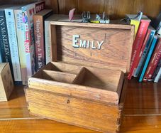 Edwardian Oak Trinket/Jewellery Box