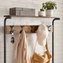 Coat Stand Rack wider version  80 x 15 x 1.5 cm (L x W x H) Image 4