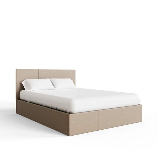 Double ottoman storage bed with mattress