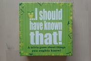 I Should Have Known That - Family Trivia Quiz Party Card Game