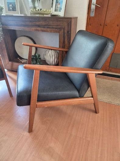 2 Black Armchairs from IKEA