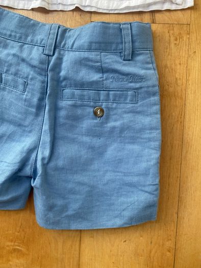 Linen shorts and shirt age 2-3 Neck and Neck